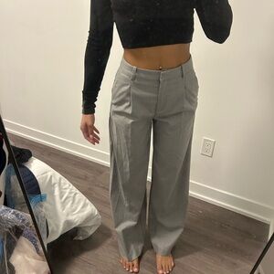 H and m gray Women's Wide-Leg Pants size 2